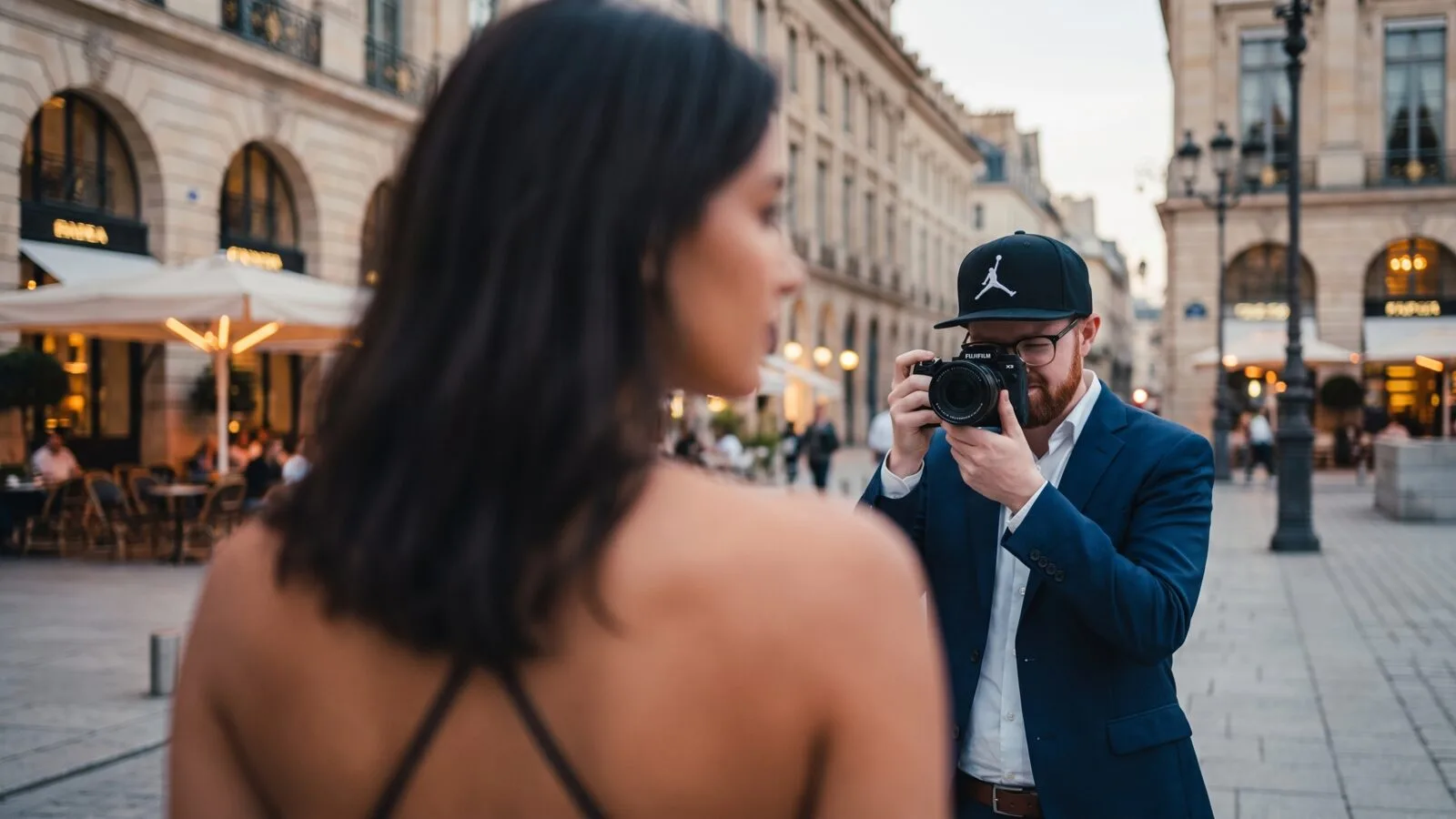 Andreas Klassen filmt mit Fujifilm ein Model on location